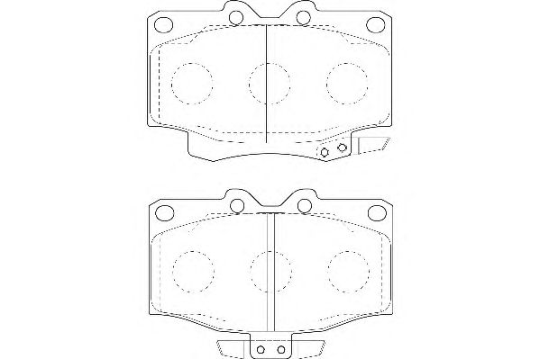 Комплект тормозных колодок, дисковый тормоз WBP21777A