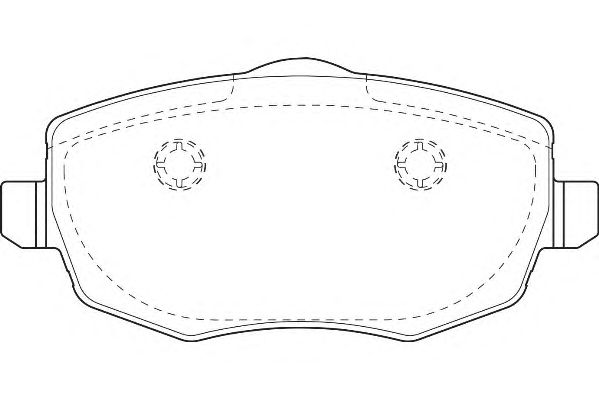 Комплект тормозных колодок, дисковый тормоз WBP24073C