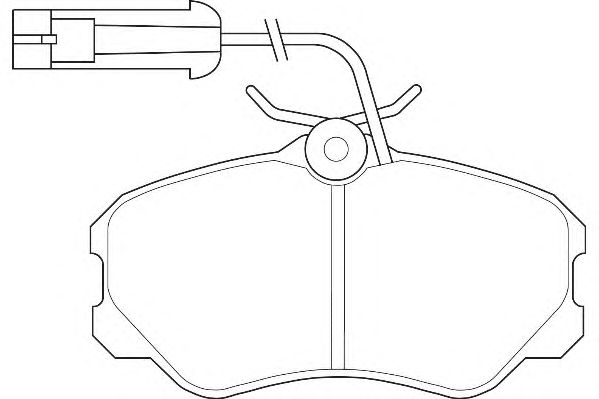Комплект тормозных колодок, дисковый тормоз WBP21185A