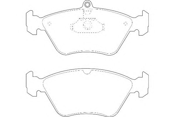 Комплект тормозных колодок, дисковый тормоз WBP21411A