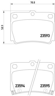 Комплект тормозных колодок, дисковый тормоз 8DB 355 009-501