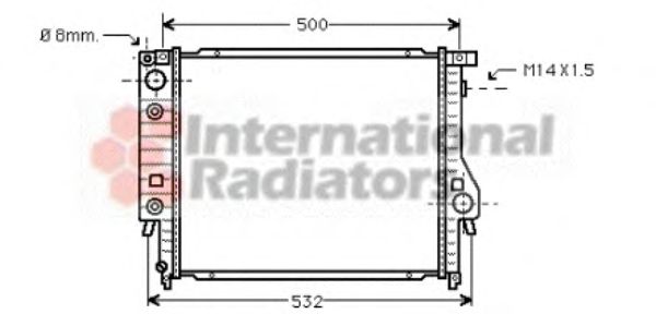 Radiator, engine cooling 06002099