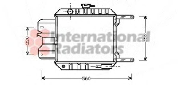 Radiator, engine cooling 13002012