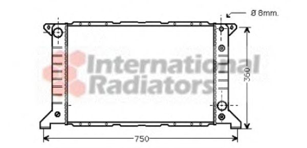 Radiator, engine cooling 18002166