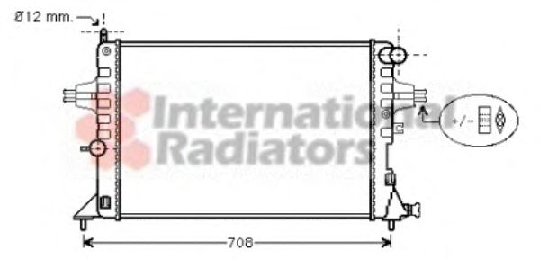 Radiator, engine cooling 37002296