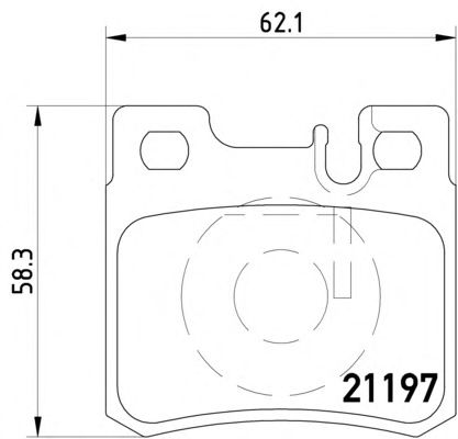 Комплект тормозных колодок, дисковый тормоз 2119701