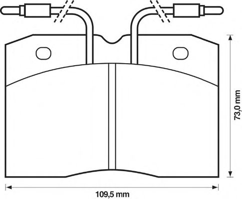 Kit de plaquettes de frein, frein à disque 571325B