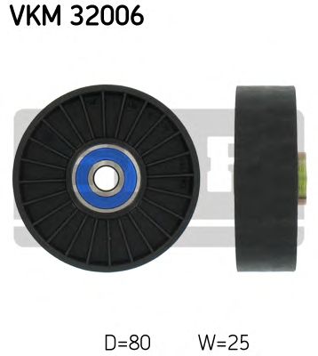 Medløberhjul, multi-V-rem VKM 32006