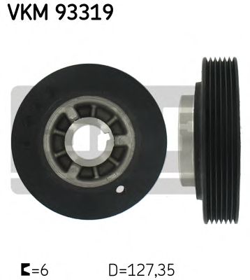Ременный шкив, коленчатый вал VKM 93319