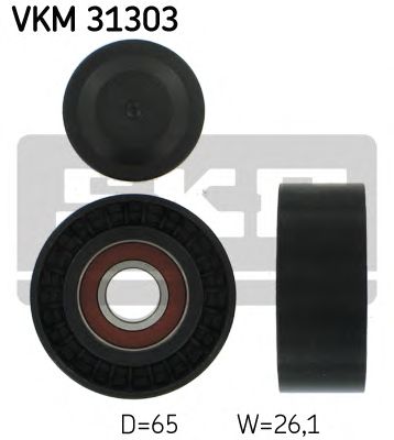 Medløberhjul, multi-V-rem VKM 31303