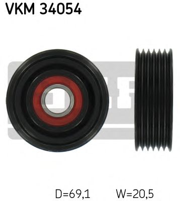 Medløberhjul, multi-V-rem VKM 34054