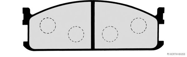 Комплект тормозных колодок, дисковый тормоз J3609002