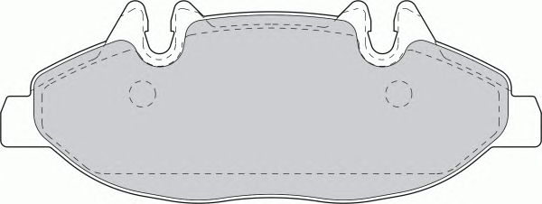 Комплект тормозных колодок, дисковый тормоз FVR1493