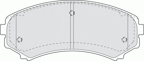 Комплект тормозных колодок, дисковый тормоз FDB1603