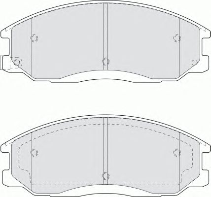 Комплект тормозных колодок, дисковый тормоз FDB1605