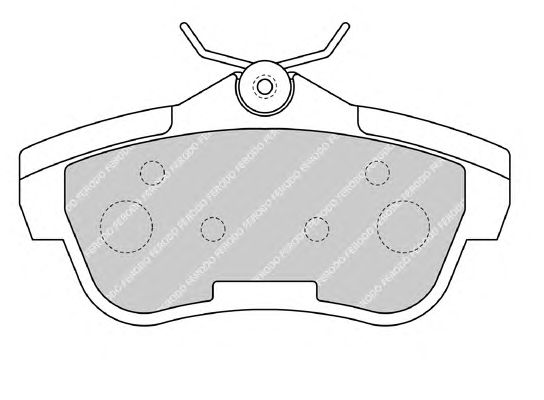 Комплект тормозных колодок, дисковый тормоз FSL1772
