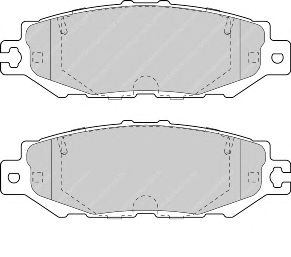 Комплект тормозных колодок, дисковый тормоз FDB1684