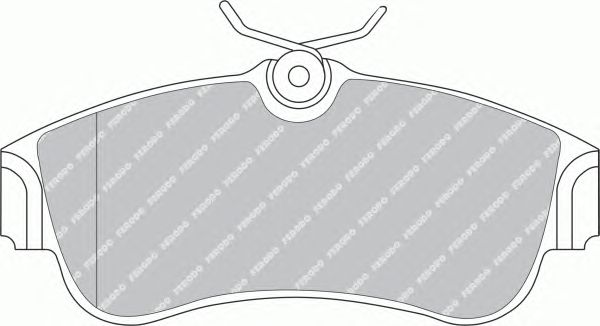 Комплект тормозных колодок, дисковый тормоз FDB604