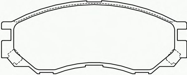 Комплект тормозных колодок, дисковый тормоз P 54 020