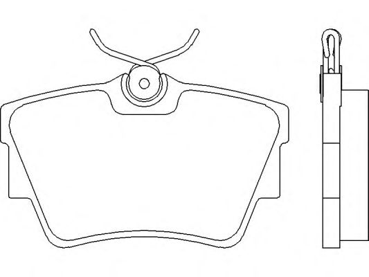Комплект тормозных колодок, дисковый тормоз P 59 041