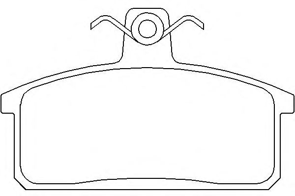 Комплект тормозных колодок, дисковый тормоз P 79 007