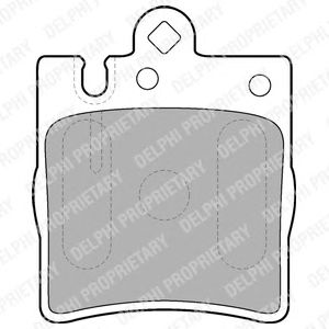 Комплект тормозных колодок, дисковый тормоз LP1618