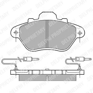 Brake Pad Set, disc brake LP654