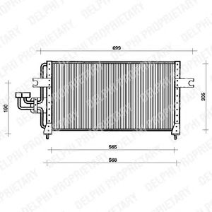 Condensator, airconditioning TSP0225032