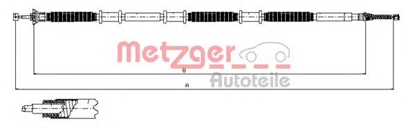 Cable, parking brake 12.0734