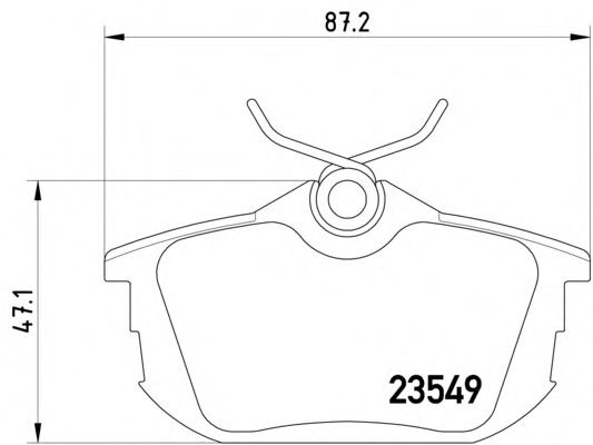 Комплект тормозных колодок, дисковый тормоз 8DB 355 018-271