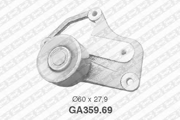 Deflection/Guide Pulley, v-ribbed belt GA359.69