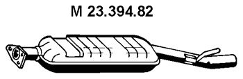 Средний глушитель выхлопных газов 23.394.82