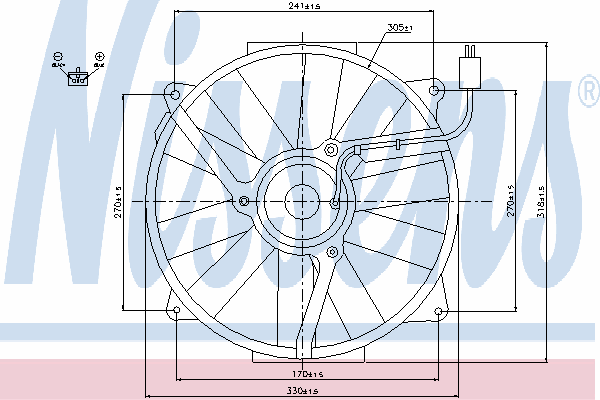 Ventilador, refrigeração do motor 85151