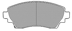 Комплект тормозных колодок, дисковый тормоз 6549