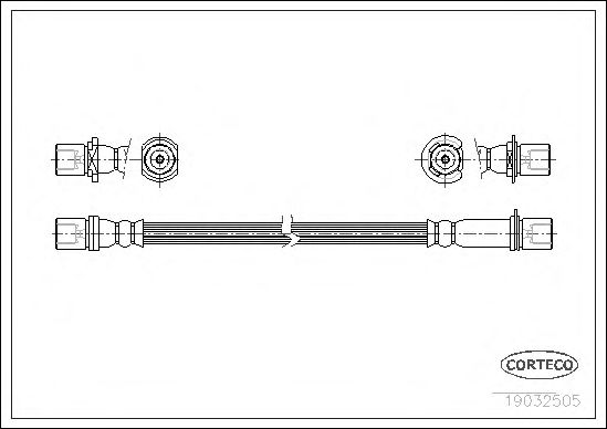 Tubo flexible de frenos 19032505