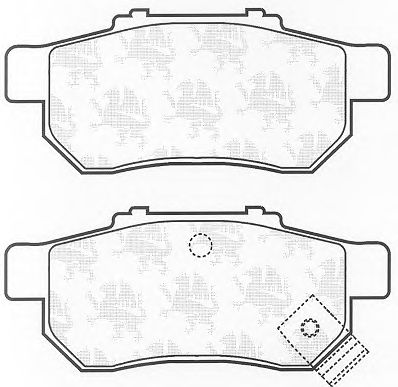Комплект тормозных колодок, дисковый тормоз BP836