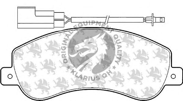 Комплект тормозных колодок, дисковый тормоз BP1528