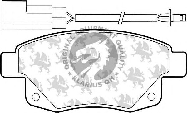 Комплект тормозных колодок, дисковый тормоз BP1530