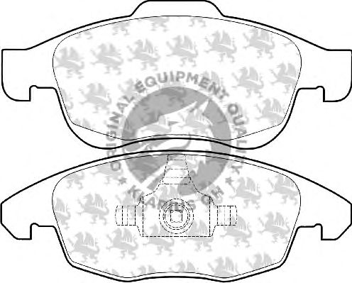 Комплект тормозных колодок, дисковый тормоз BP1561