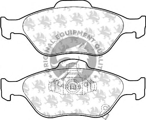Комплект тормозных колодок, дисковый тормоз BP1584