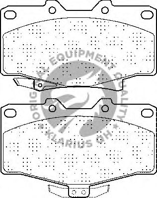 Комплект тормозных колодок, дисковый тормоз BP858