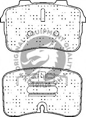 Kit de plaquettes de frein, frein à disque BP883