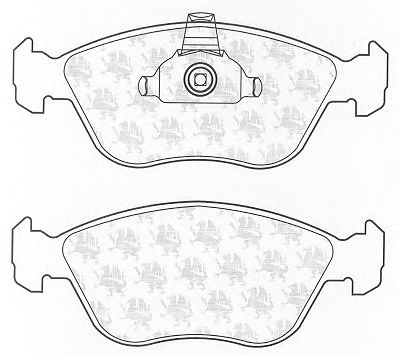 Комплект тормозных колодок, дисковый тормоз BP1203