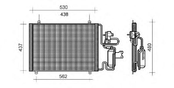 Condensator, airconditioning QCN158