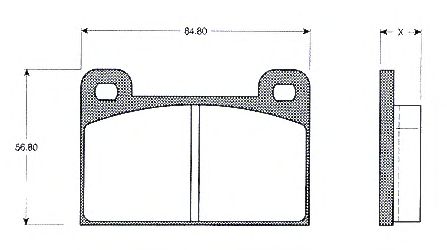 Kit de plaquettes de frein, frein à disque BLF506