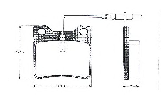 Комплект тормозных колодок, дисковый тормоз BLF929