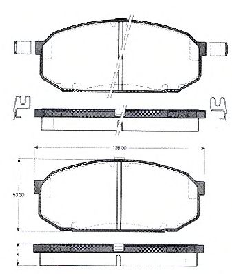Комплект тормозных колодок, дисковый тормоз BLF933