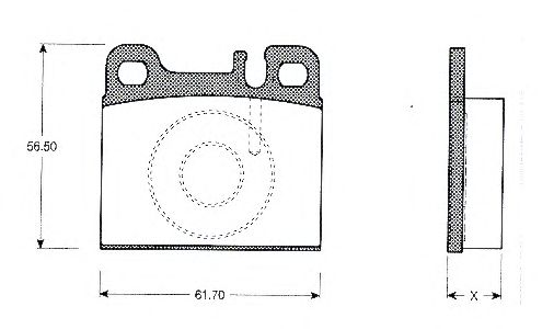 Комплект тормозных колодок, дисковый тормоз BLF994