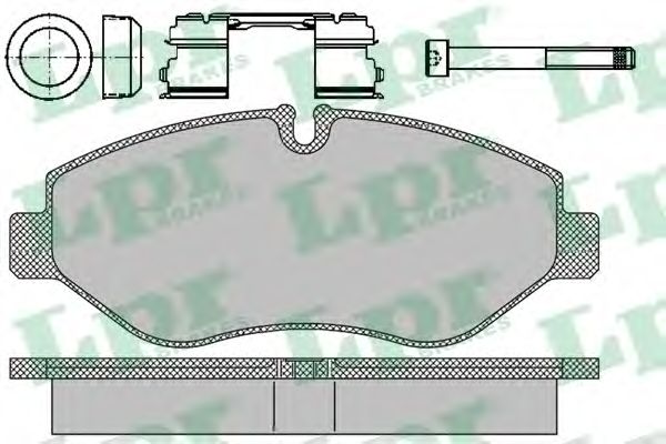 Комплект тормозных колодок, дисковый тормоз 05P1297