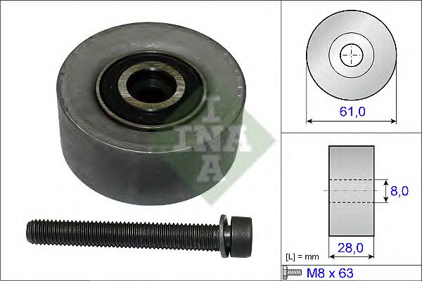 Deflection/Guide Pulley, timing belt 532 0472 10